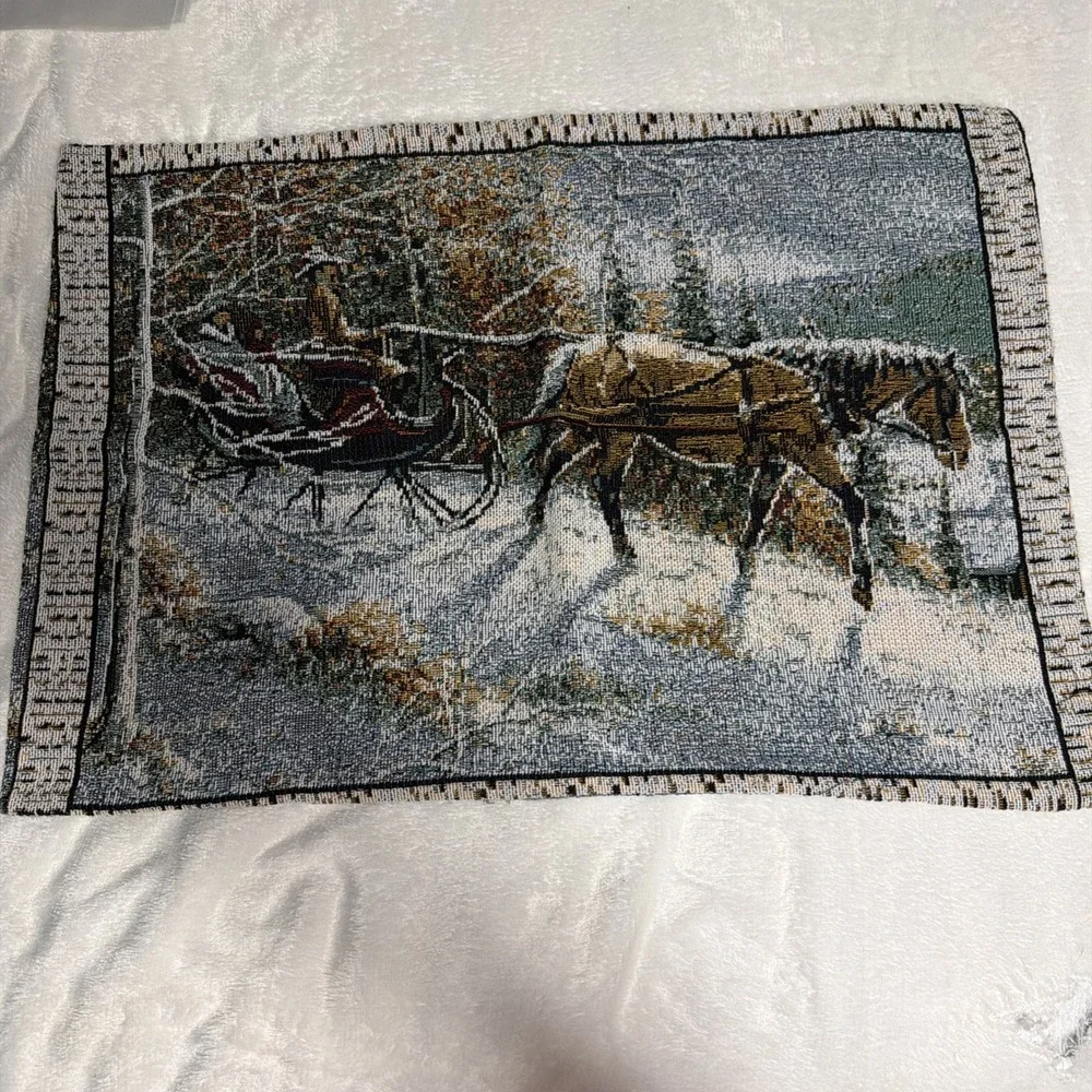 christmas pillow cover 20x29 Slay Winter Scene